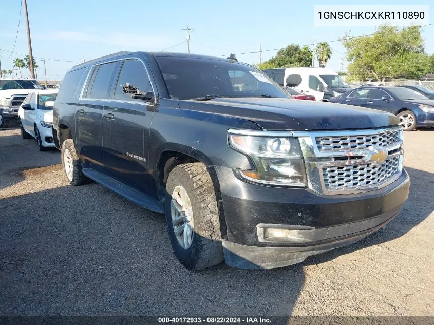 2019 Chevrolet Suburban Lt VIN: 1GNSCHKCXKR110890 Lot: 40172933