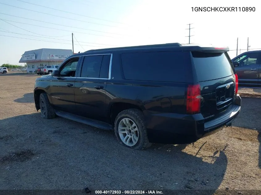 1GNSCHKCXKR110890 2019 Chevrolet Suburban Lt