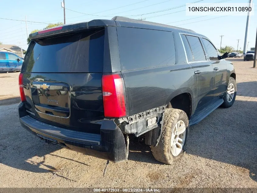 2019 Chevrolet Suburban Lt VIN: 1GNSCHKCXKR110890 Lot: 40172933