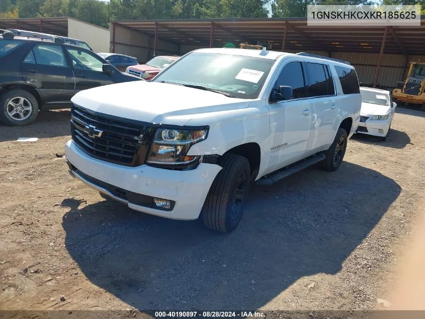 2019 Chevrolet Suburban K1500 Lt VIN: 1GNSKHKCXKR185625 Lot: 40190897