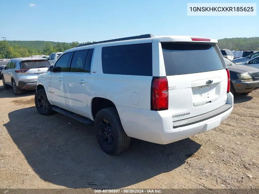 2019 Chevrolet Suburban K1500 Lt VIN: 1GNSKHKCXKR185625 Lot: 40190897