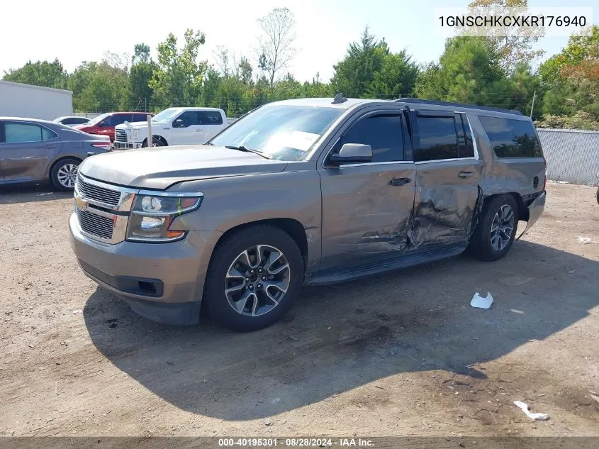 2019 Chevrolet Suburban Lt VIN: 1GNSCHKCXKR176940 Lot: 40195301