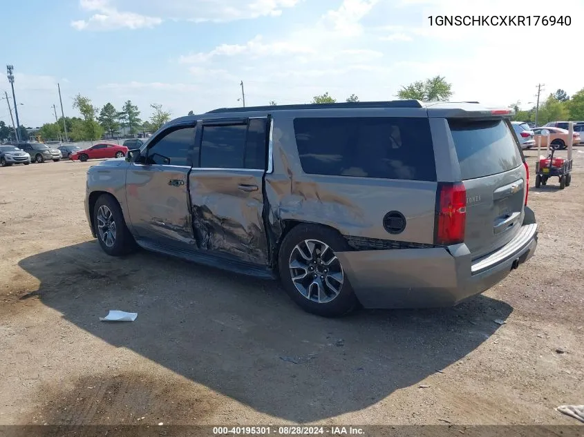 2019 Chevrolet Suburban Lt VIN: 1GNSCHKCXKR176940 Lot: 40195301