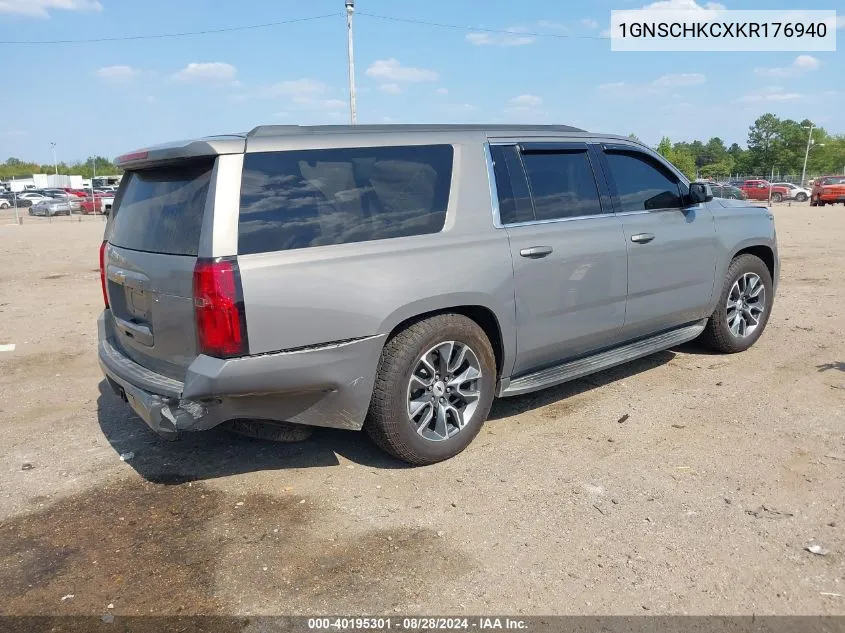 2019 Chevrolet Suburban Lt VIN: 1GNSCHKCXKR176940 Lot: 40195301