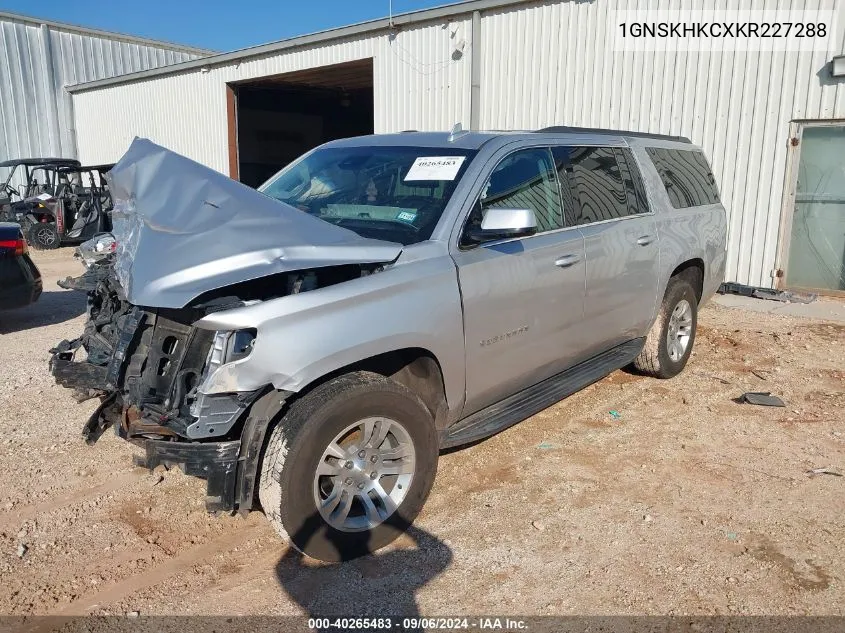 1GNSKHKCXKR227288 2019 Chevrolet Suburban Lt