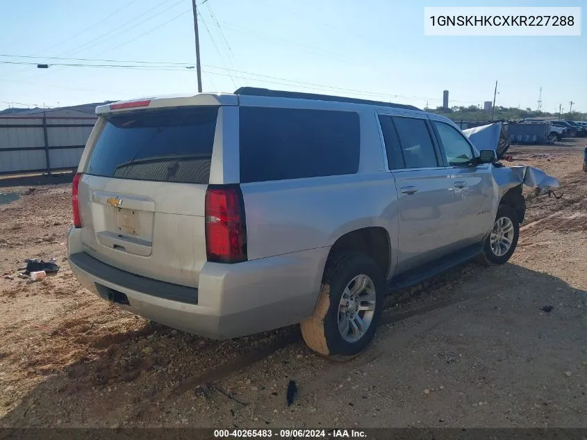 1GNSKHKCXKR227288 2019 Chevrolet Suburban Lt