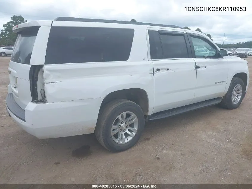 1GNSCHKC8KR110953 2019 Chevrolet Suburban Lt