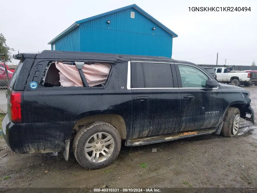 1GNSKHKC1KR240494 2019 Chevrolet Suburban Lt