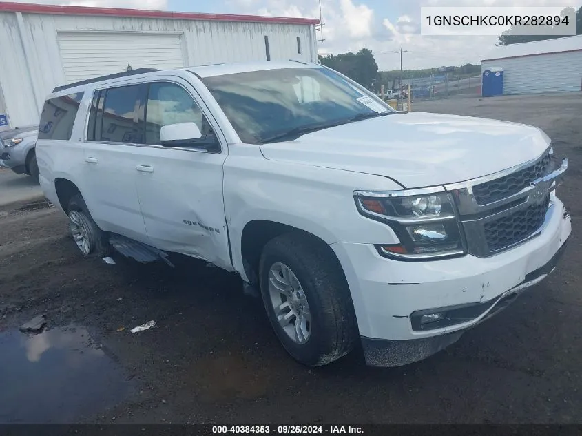 2019 Chevrolet Suburban Lt VIN: 1GNSCHKC0KR282894 Lot: 40384353