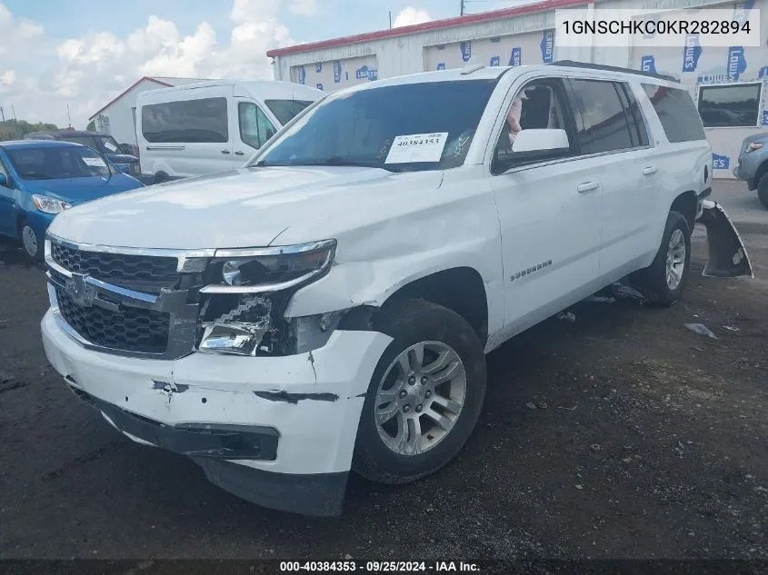 2019 Chevrolet Suburban Lt VIN: 1GNSCHKC0KR282894 Lot: 40384353