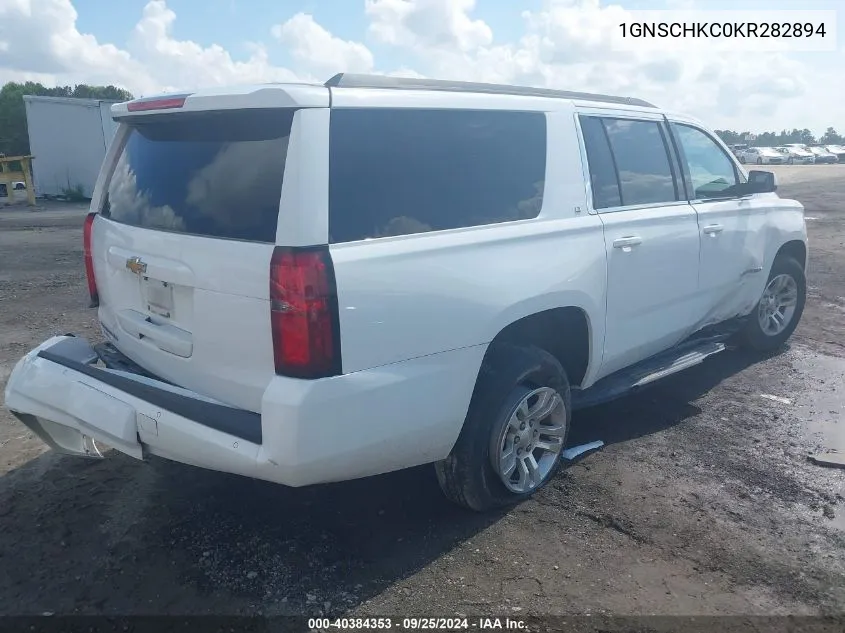 1GNSCHKC0KR282894 2019 Chevrolet Suburban Lt