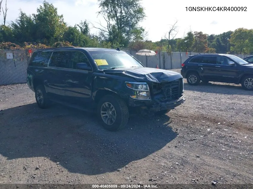 1GNSKHKC4KR400092 2019 Chevrolet Suburban Lt