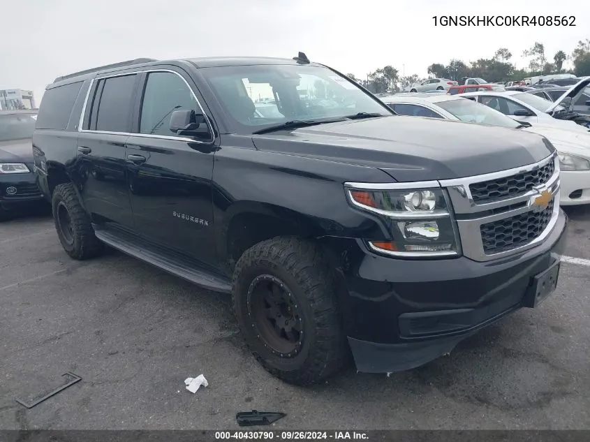 1GNSKHKC0KR408562 2019 Chevrolet Suburban Lt