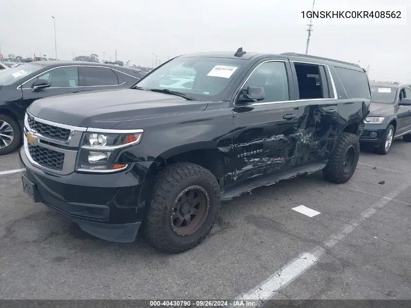 1GNSKHKC0KR408562 2019 Chevrolet Suburban Lt