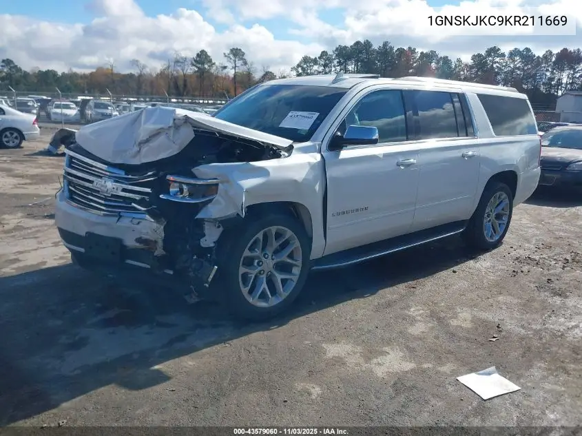 1GNSKJKC9KR211669 2019 Chevrolet Suburban Premier