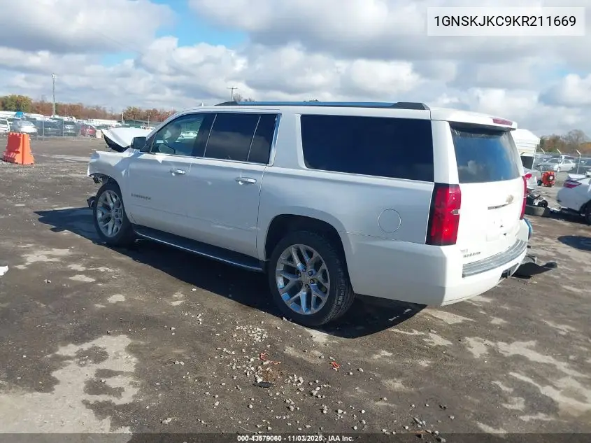 1GNSKJKC9KR211669 2019 Chevrolet Suburban Premier