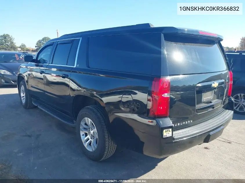 1GNSKHKC0KR366832 2019 Chevrolet Suburban Lt
