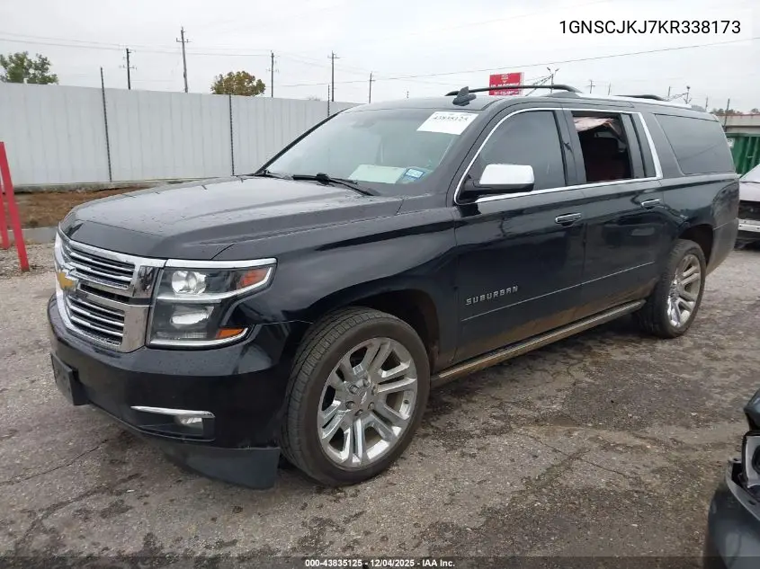 1GNSCJKJ7KR338173 2019 Chevrolet Suburban Premier