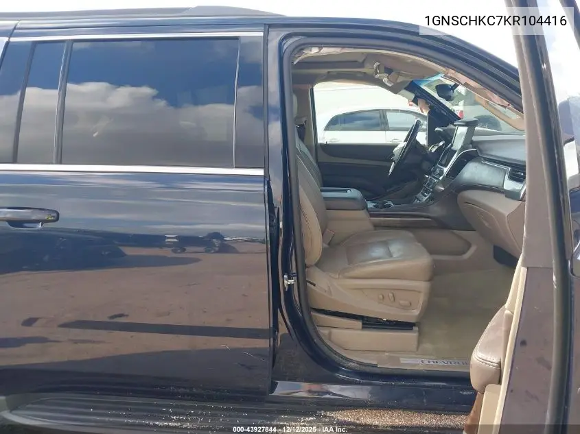 1GNSCHKC7KR104416 2019 Chevrolet Suburban Lt