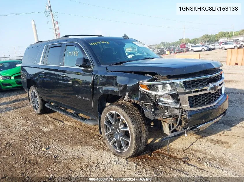 2020 Chevrolet Suburban K1500 Lt VIN: 1GNSKHKC8LR163138 Lot: 40034176