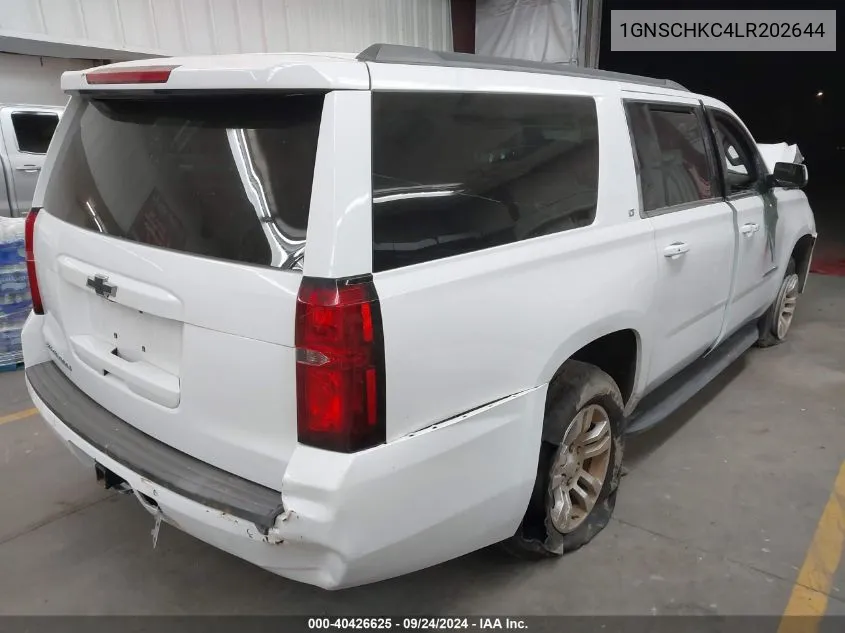 2020 Chevrolet Suburban C1500 Lt VIN: 1GNSCHKC4LR202644 Lot: 40426625