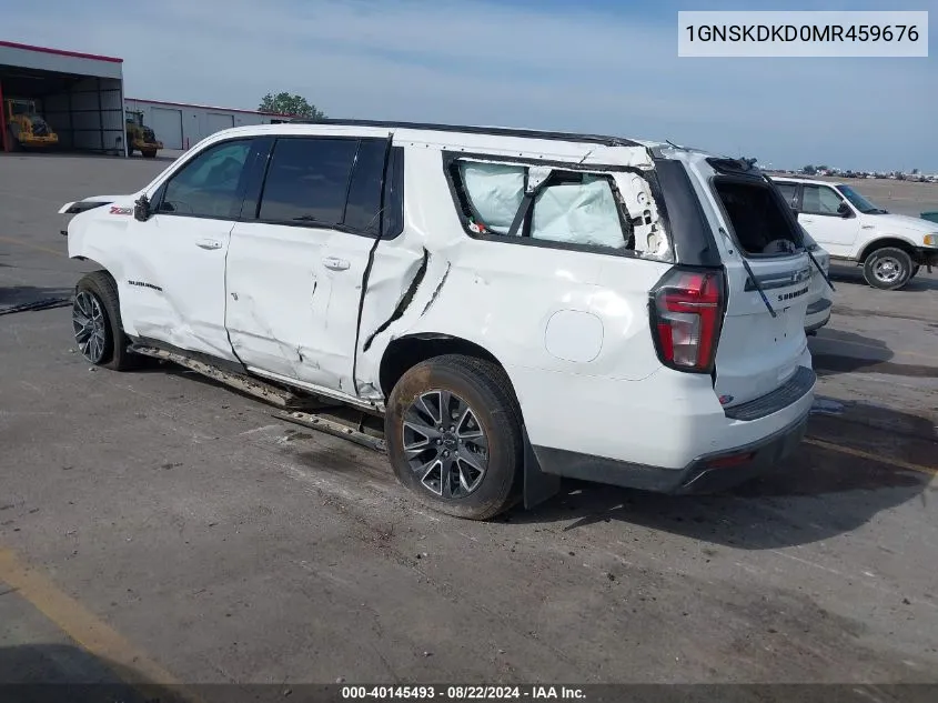 2021 Chevrolet Suburban 4Wd Z71 VIN: 1GNSKDKD0MR459676 Lot: 40145493