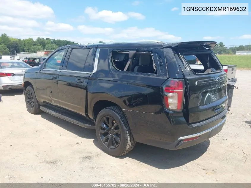 2021 Chevrolet Suburban 2Wd Lt VIN: 1GNSCCKDXMR169632 Lot: 40155702