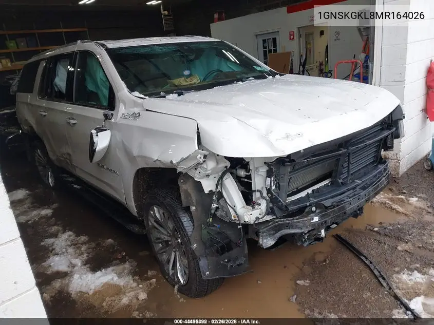 1GNSKGKL8MR164026 2021 Chevrolet Suburban 4Wd High Country