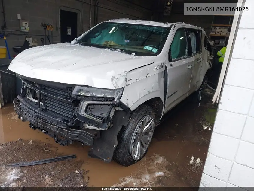 1GNSKGKL8MR164026 2021 Chevrolet Suburban 4Wd High Country