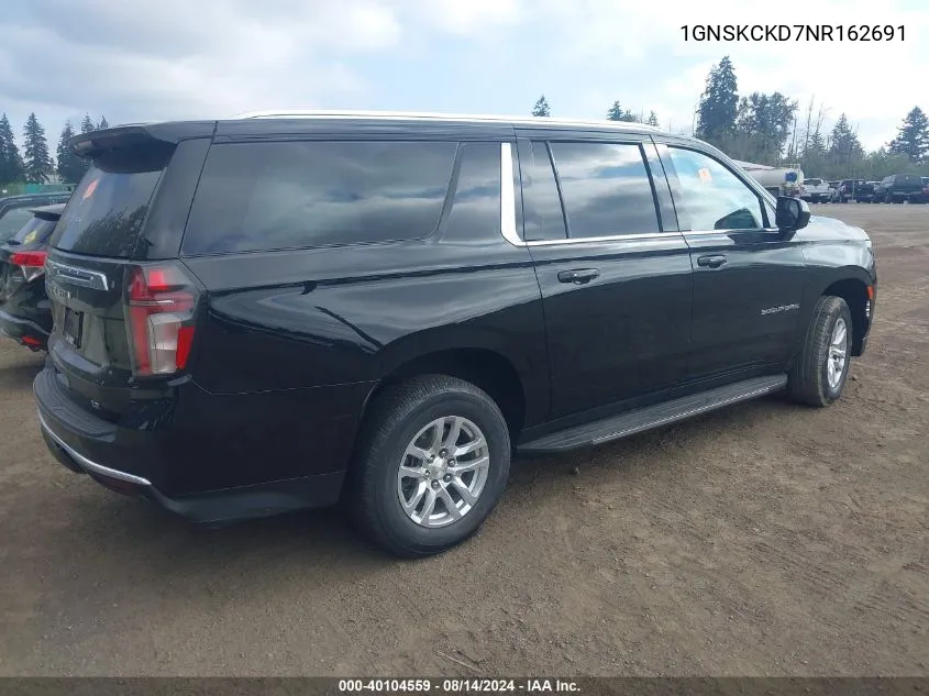 1GNSKCKD7NR162691 2022 Chevrolet Suburban 4Wd Lt