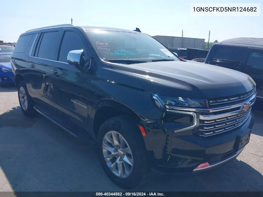 2022 Chevrolet Suburban C1500 Premier VIN: 1GNSCFKD5NR124682 Lot: 40344582