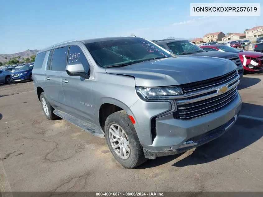 2023 Chevrolet Suburban K1500 Lt VIN: 1GNSKCKDXPR257619 Lot: 40016871