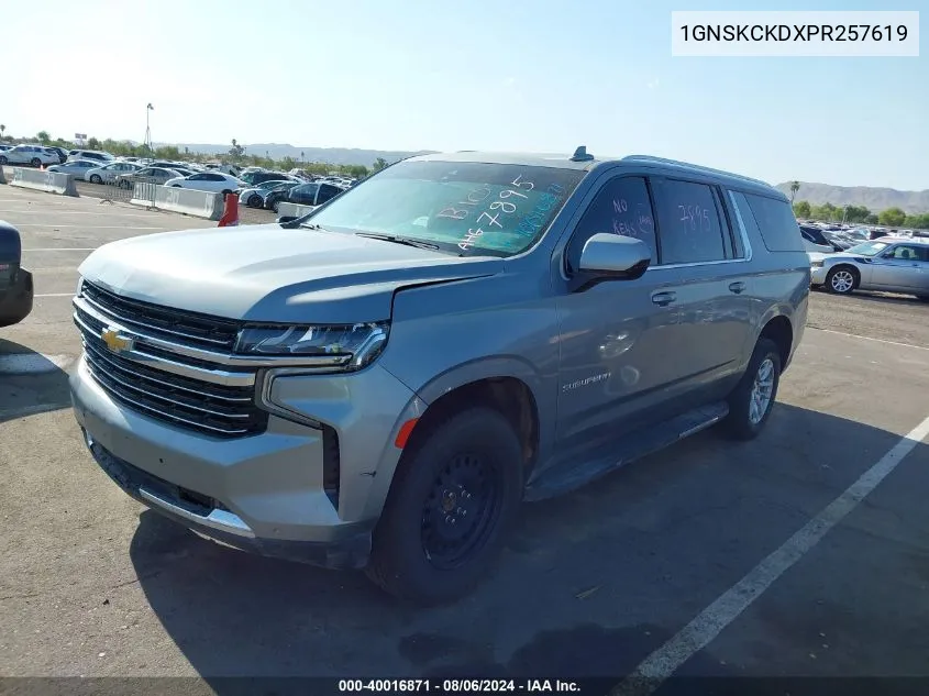 1GNSKCKDXPR257619 2023 Chevrolet Suburban K1500 Lt