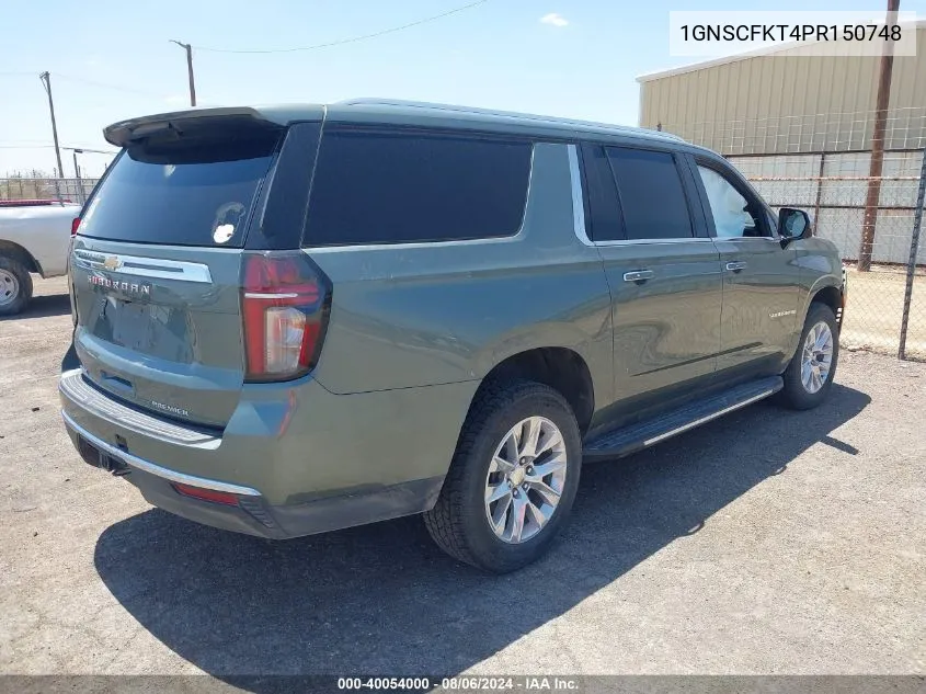 2023 Chevrolet Suburban 2Wd Premier VIN: 1GNSCFKT4PR150748 Lot: 40054000