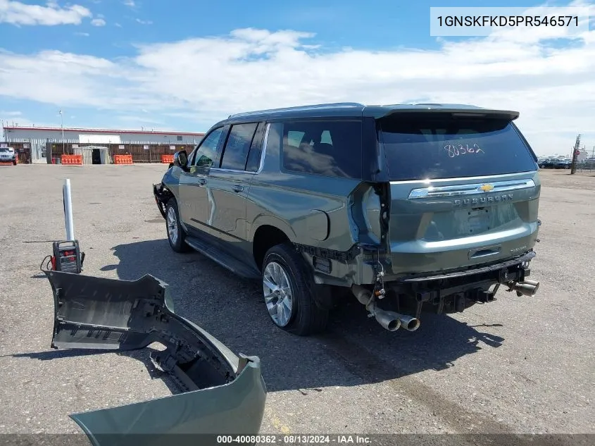 2023 Chevrolet Suburban 4Wd Premier VIN: 1GNSKFKD5PR546571 Lot: 40080362