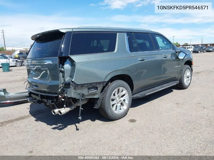 2023 Chevrolet Suburban 4Wd Premier VIN: 1GNSKFKD5PR546571 Lot: 40080362