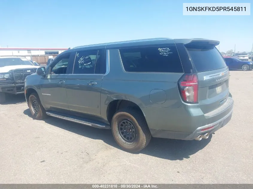 2023 Chevrolet Suburban 4Wd Premier VIN: 1GNSKFKD5PR545811 Lot: 40231810