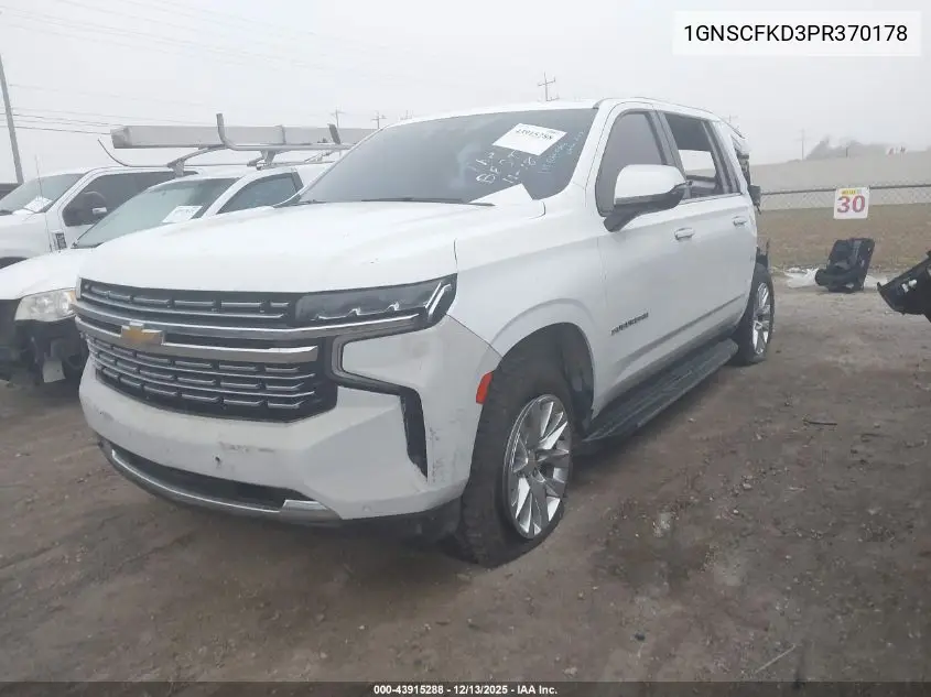 1GNSCFKD3PR370178 2023 Chevrolet Suburban 2Wd Premier
