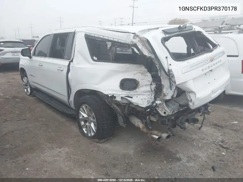 1GNSCFKD3PR370178 2023 Chevrolet Suburban 2Wd Premier