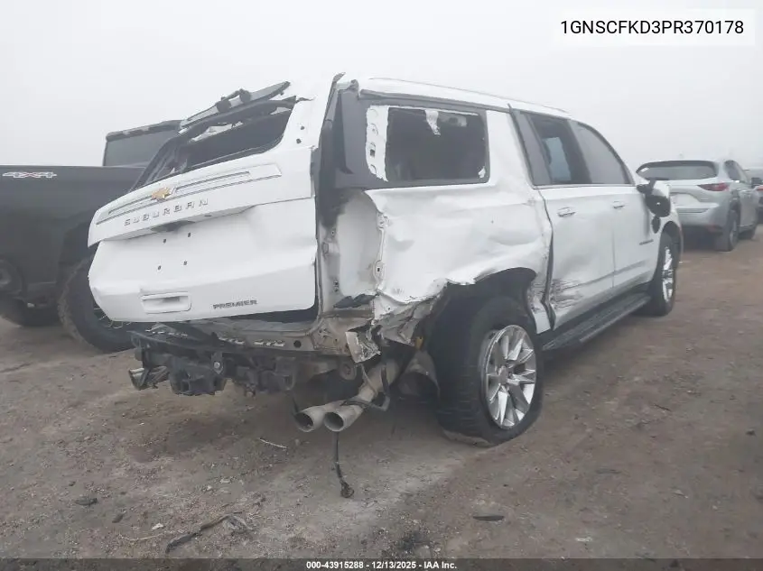 1GNSCFKD3PR370178 2023 Chevrolet Suburban 2Wd Premier
