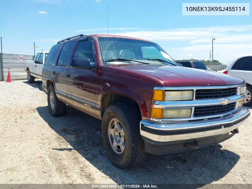 1995 Chevrolet Tahoe K1500 VIN: 1GNEK13K9SJ455114 Lot: 39853952