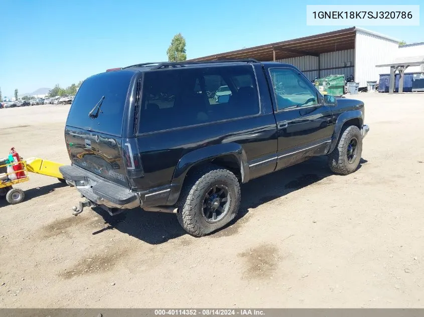 1GNEK18K7SJ320786 1995 Chevrolet Tahoe K1500