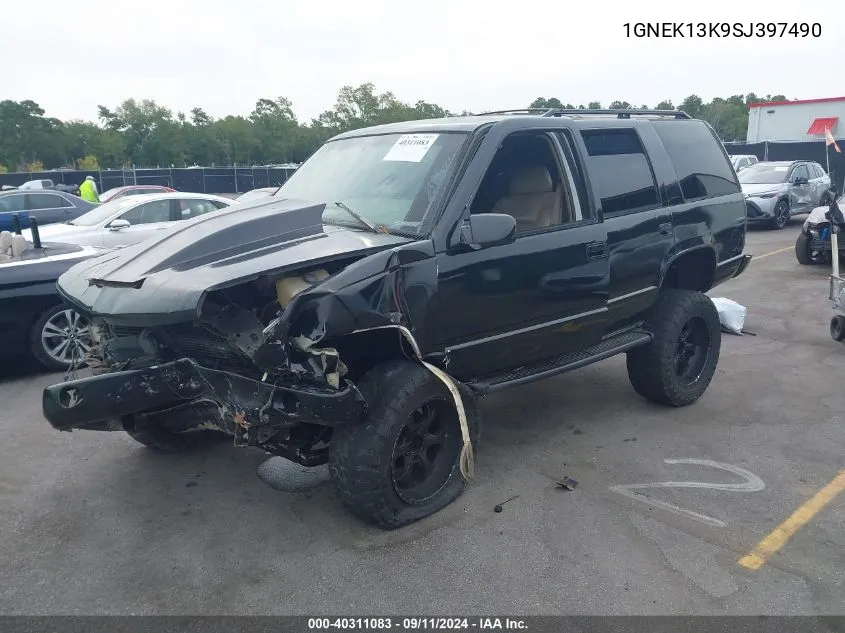 1995 Chevrolet Tahoe K1500 VIN: 1GNEK13K9SJ397490 Lot: 40311083