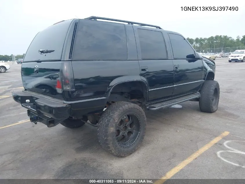 1995 Chevrolet Tahoe K1500 VIN: 1GNEK13K9SJ397490 Lot: 40311083