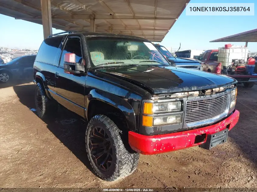 1GNEK18K0SJ358764 1995 Chevrolet Tahoe K1500
