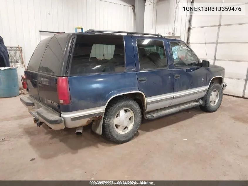 1996 Chevrolet Tahoe K1500 VIN: 1GNEK13R3TJ359476 Lot: 39579992