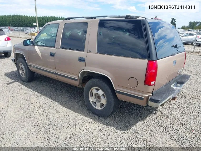 1996 Chevrolet Tahoe K1500 VIN: 1GNEK13R6TJ414311 Lot: 40119196