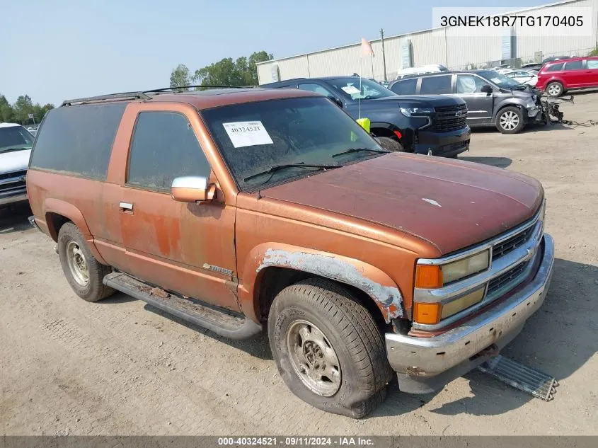 3GNEK18R7TG170405 1996 Chevrolet Tahoe K1500