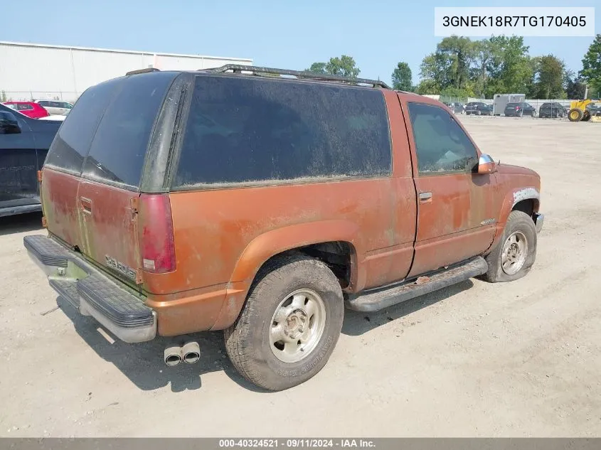 3GNEK18R7TG170405 1996 Chevrolet Tahoe K1500