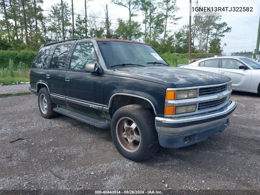 1996 Chevrolet Tahoe K1500 VIN: 1GNEK13R4TJ322582 Lot: 40443934